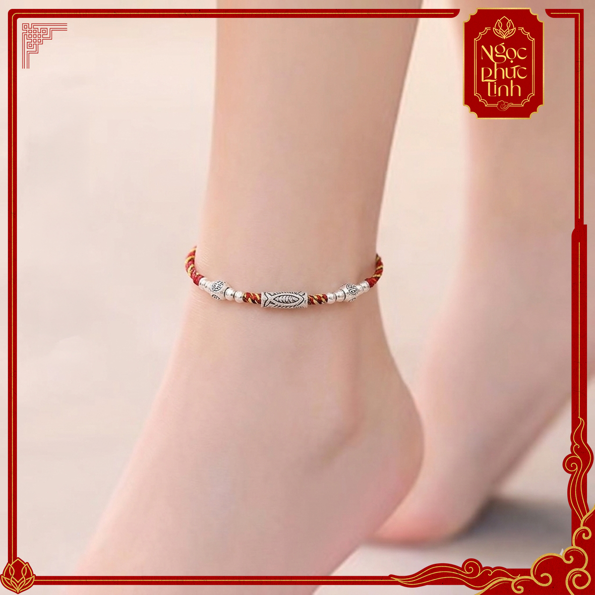 Vòng Tay Chỉ Ngũ Sắc Linh Ngư