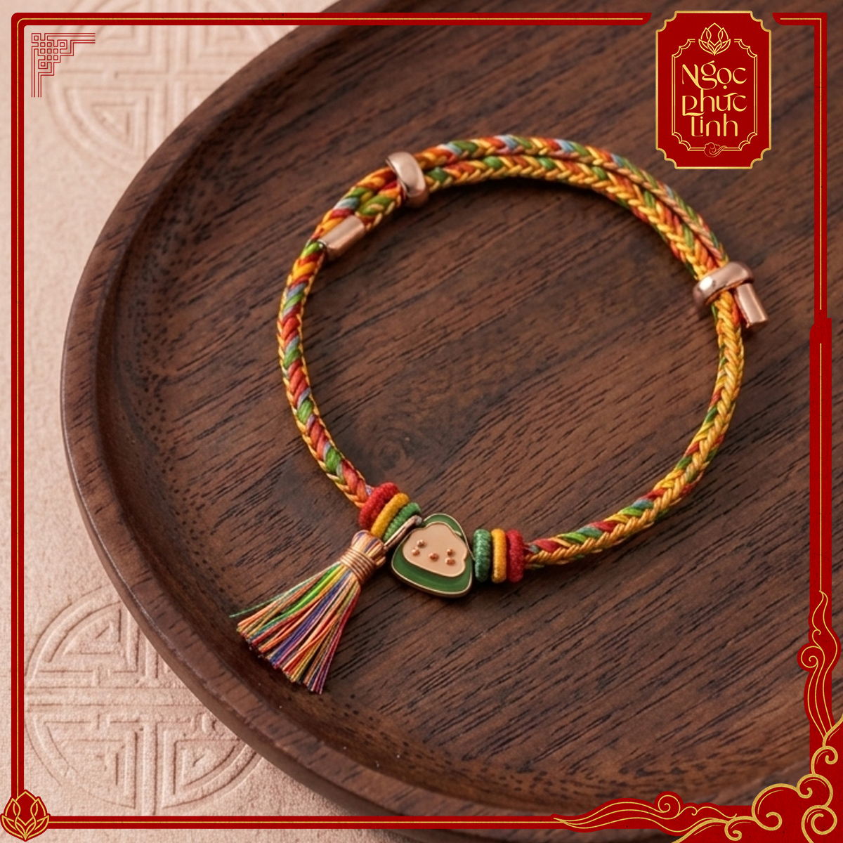 Vòng Tay Chỉ Ngũ Sắc An Khang