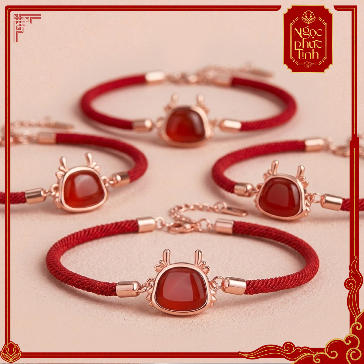 Vòng Tay Chỉ Đỏ Linh Vật Cát Tường