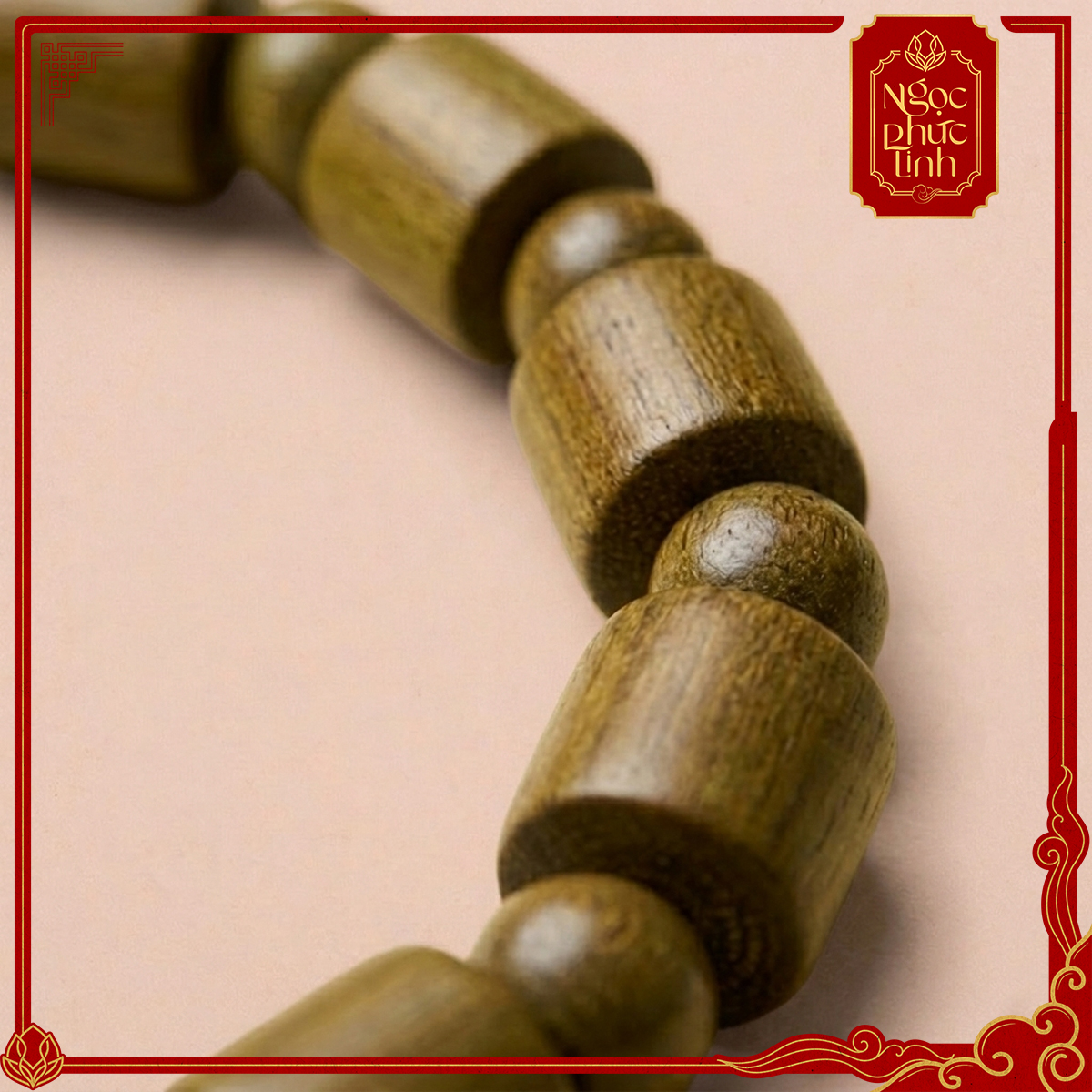 Vòng Tay Gỗ Đàn Hương Đế Vương Đỏ 12mm