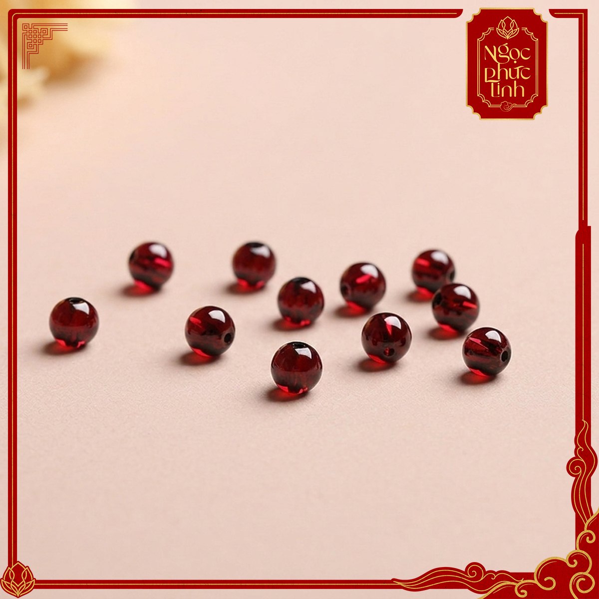 Vòng Tay Chỉ Đỏ Hồng Ngọc Lựu