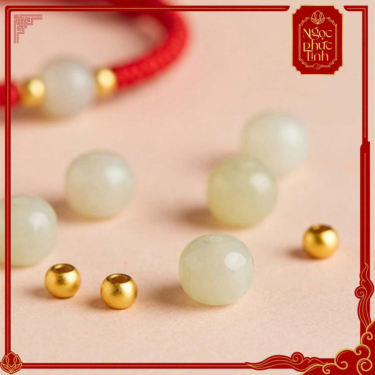 Vòng Tay Chỉ Đỏ Ngọc Bích