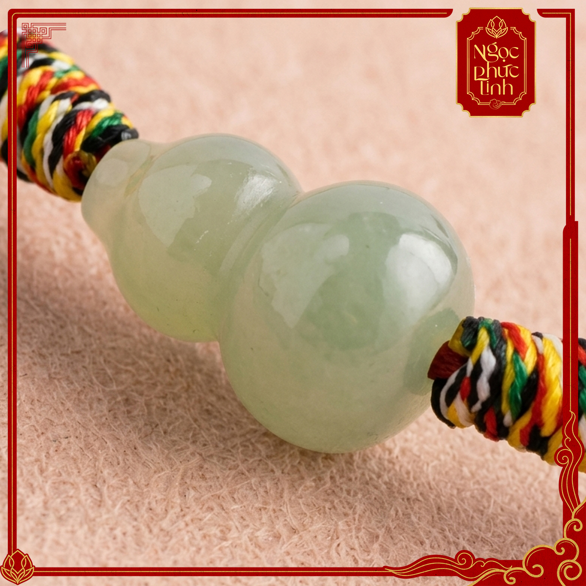 Vòng Tay Chỉ Đỏ Hồ Lô Ngọc Bích
