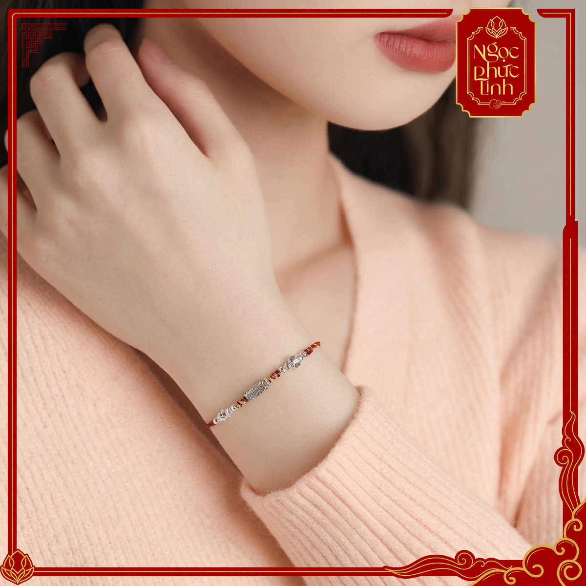 Vòng Tay Chỉ Ngũ Sắc Linh Ngư