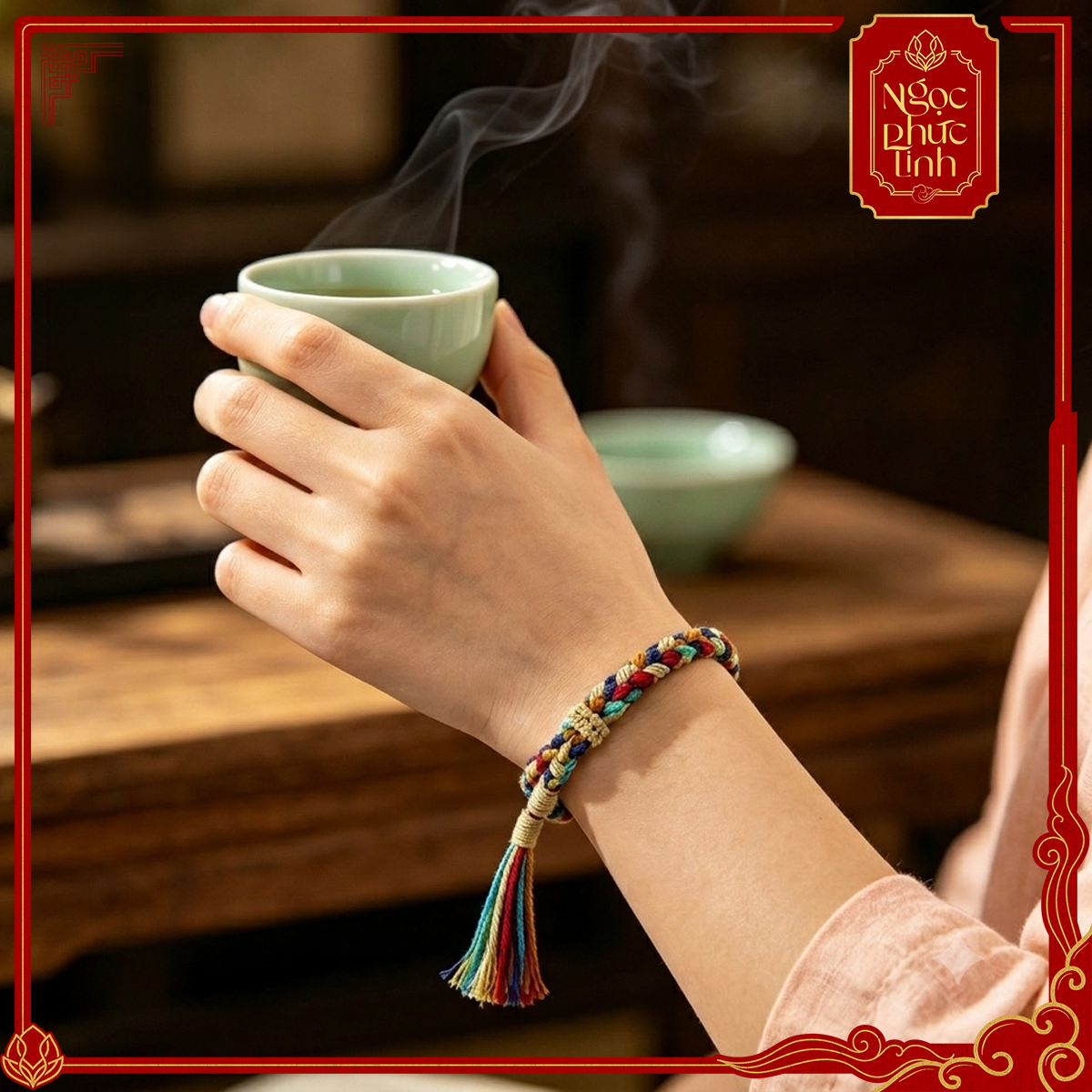 Vòng Tay Chỉ Ngũ Sắc Tây Tạng Núi Kailash