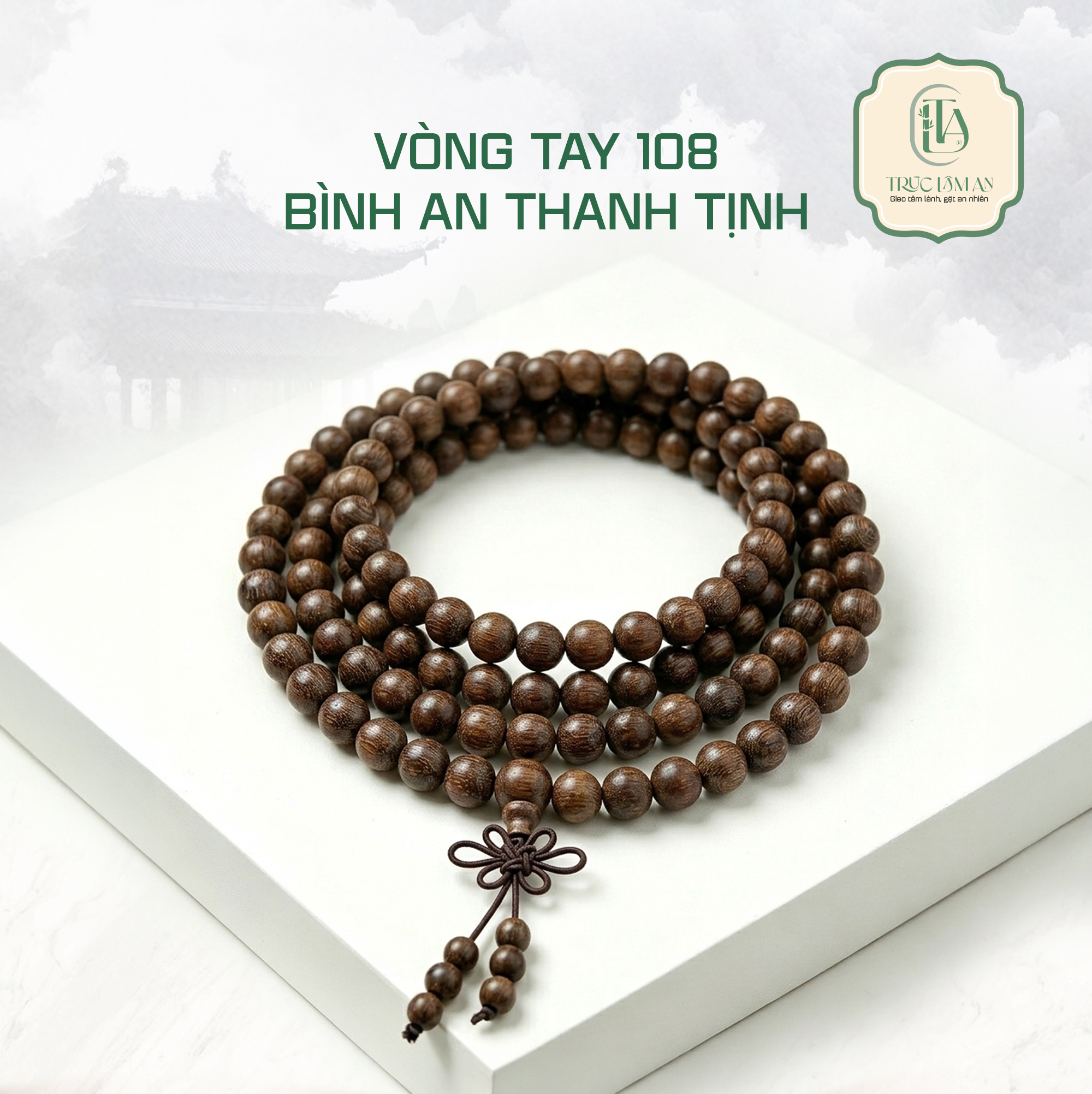 Vòng 108 Gỗ Đàn Hương Đỏ