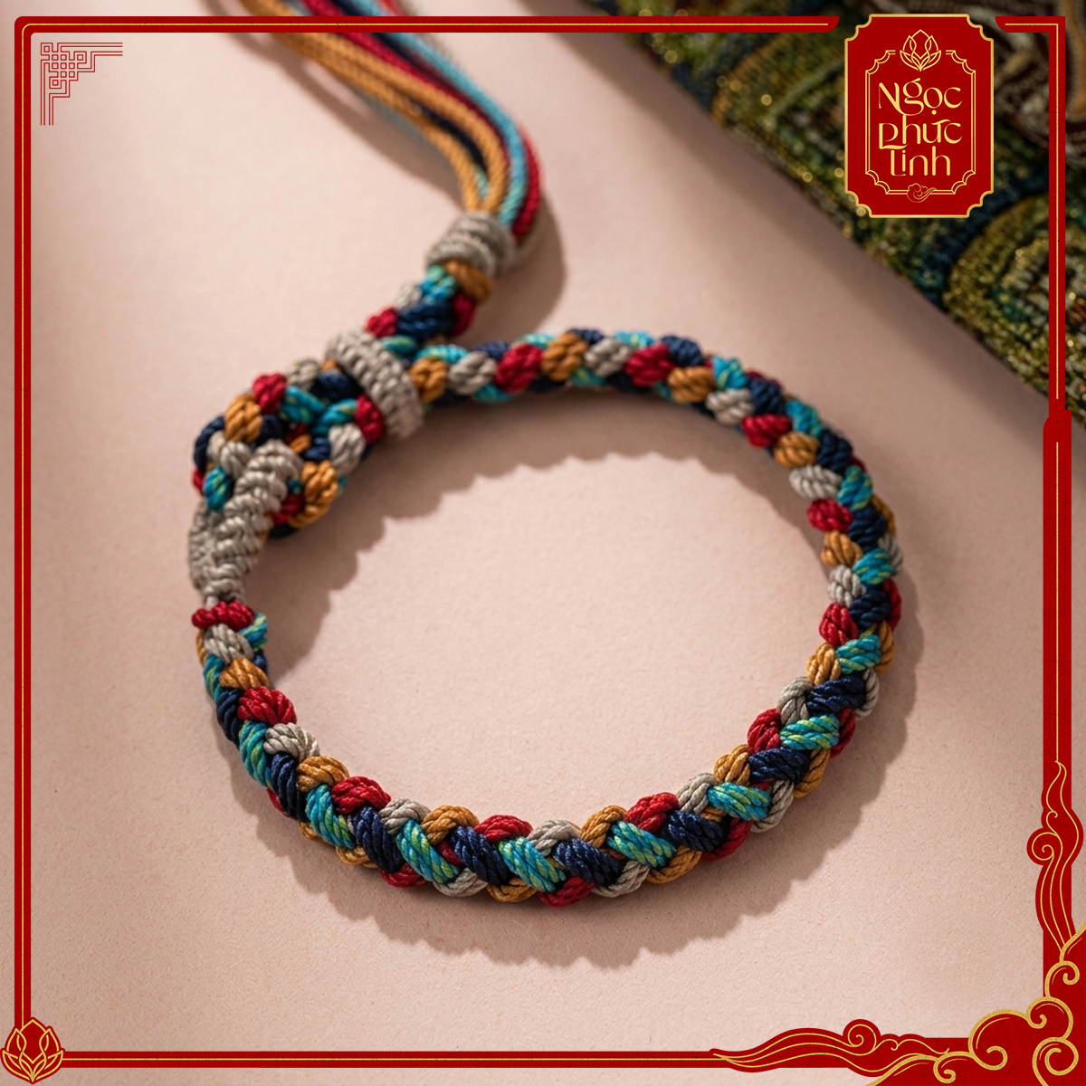Vòng Tay Chỉ Ngũ Sắc Tây Tạng Núi Kailash