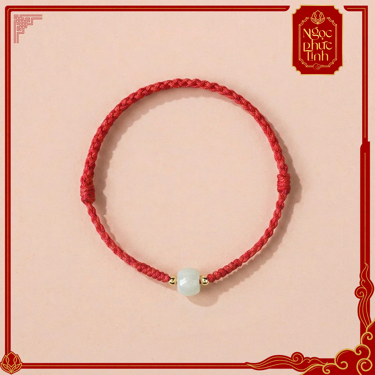 Vòng Tay Chỉ Đỏ Ngọc Bích