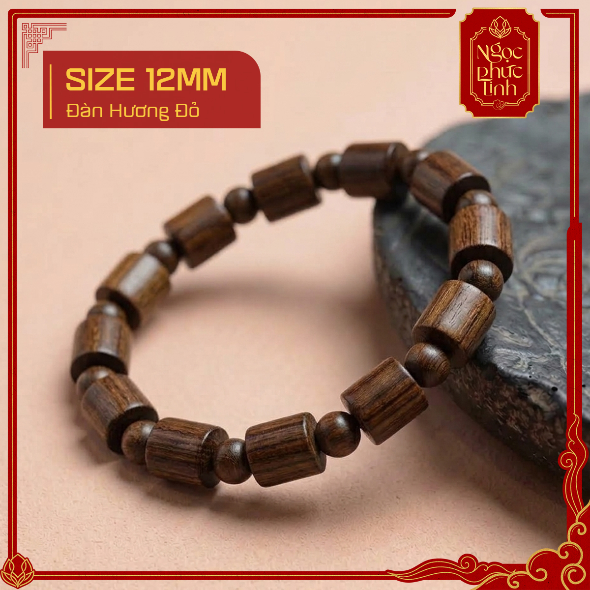 Vòng Tay Gỗ Đàn Hương Đế Vương