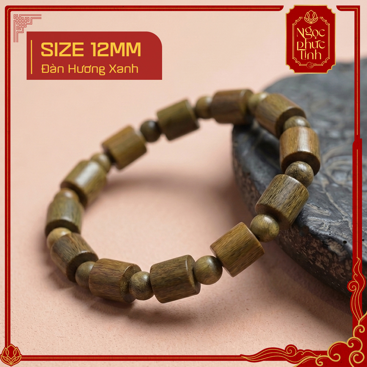 Vòng Tay Gỗ Đàn Hương Đế Vương