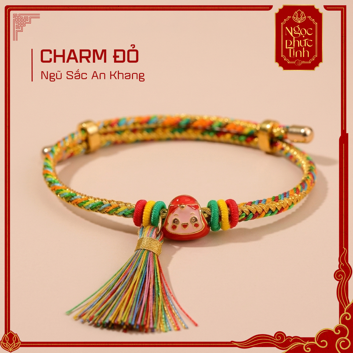 Vòng Tay Chỉ Ngũ Sắc An Khang