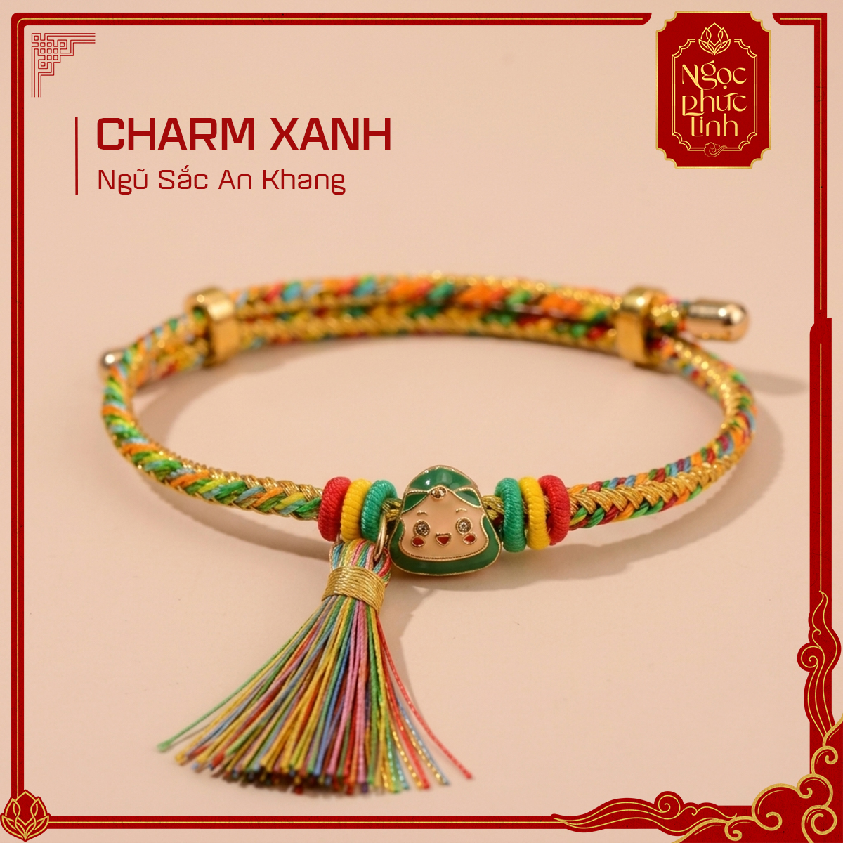 Vòng Tay Chỉ Ngũ Sắc An Khang