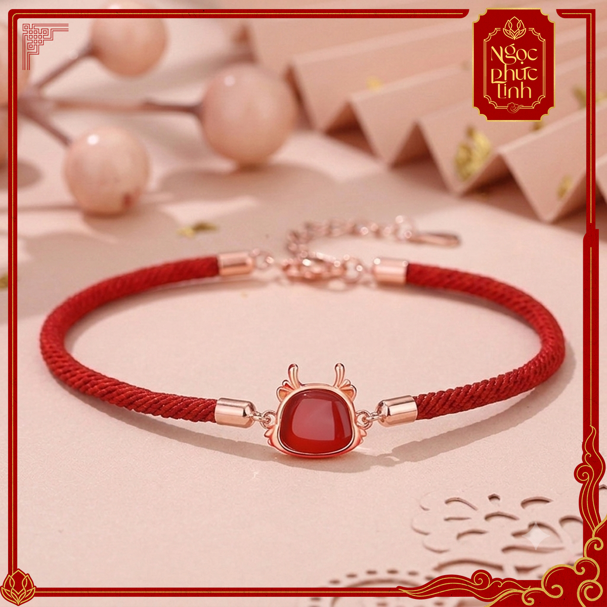 Vòng Tay Chỉ Đỏ Linh Vật Cát Tường