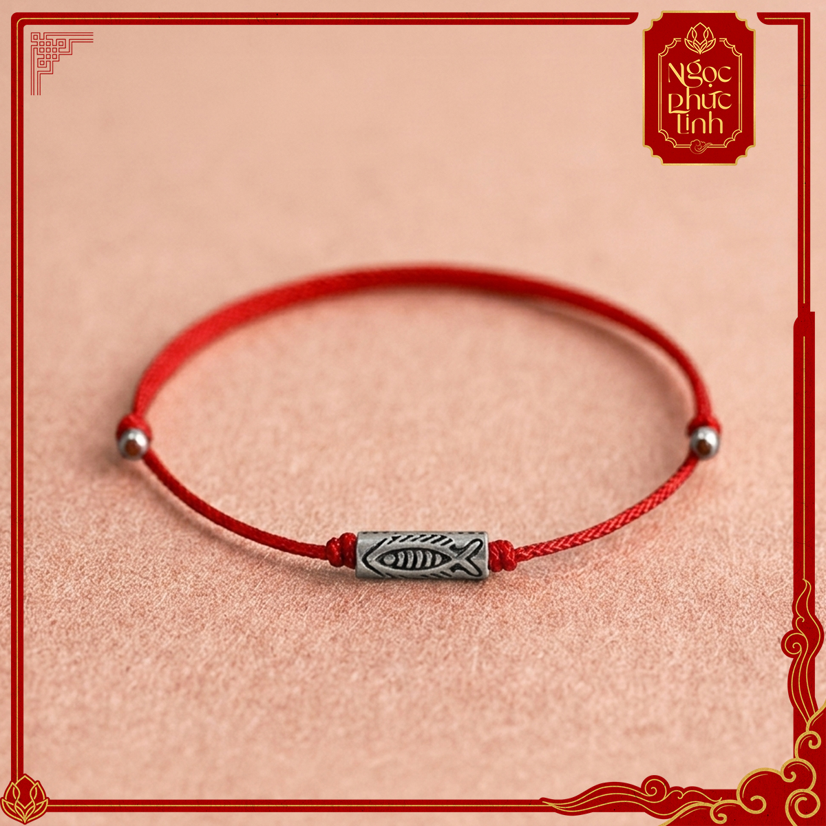 Vòng Tay Chỉ Ngũ Sắc Linh Ngư