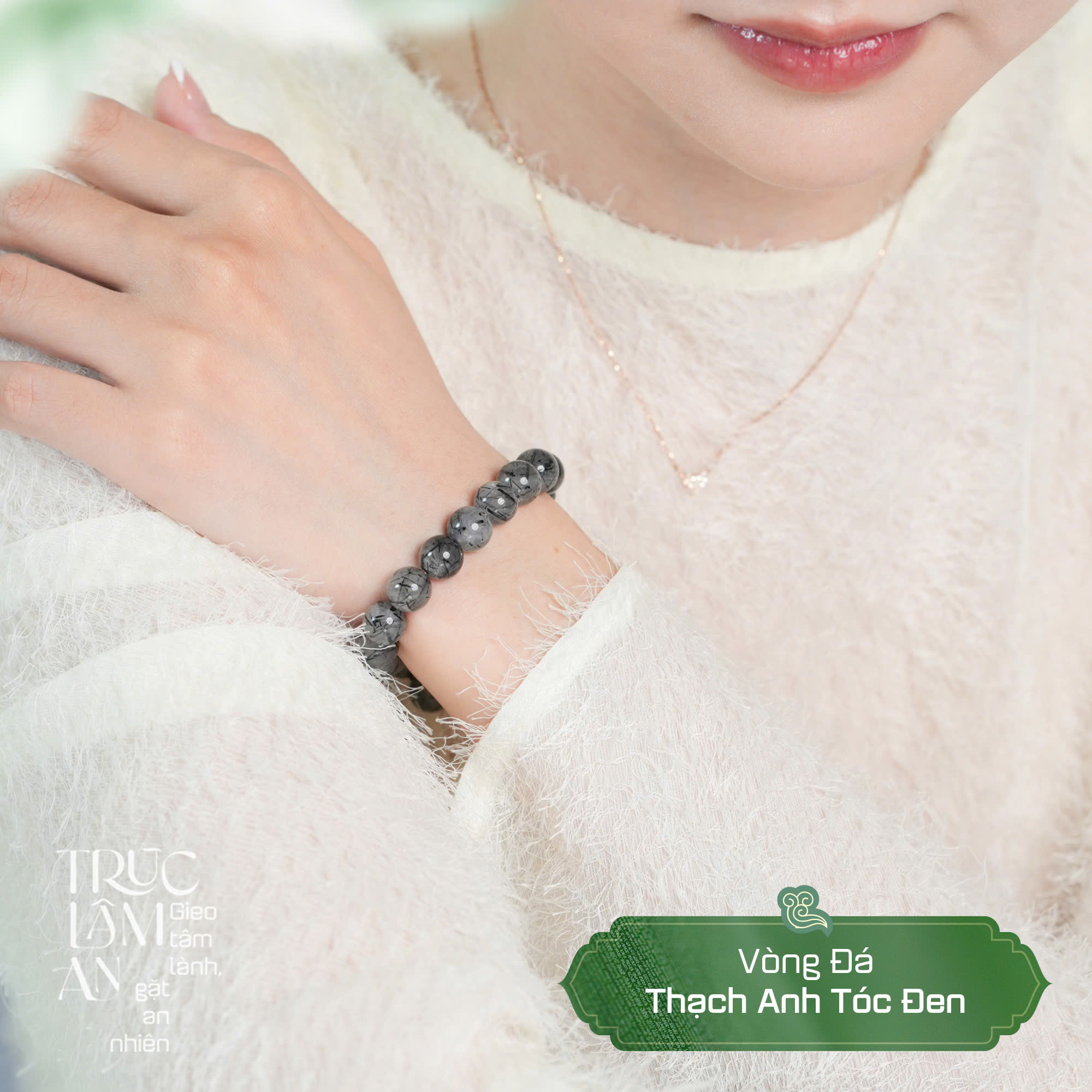 Hạt Đá Thạch Anh Tóc