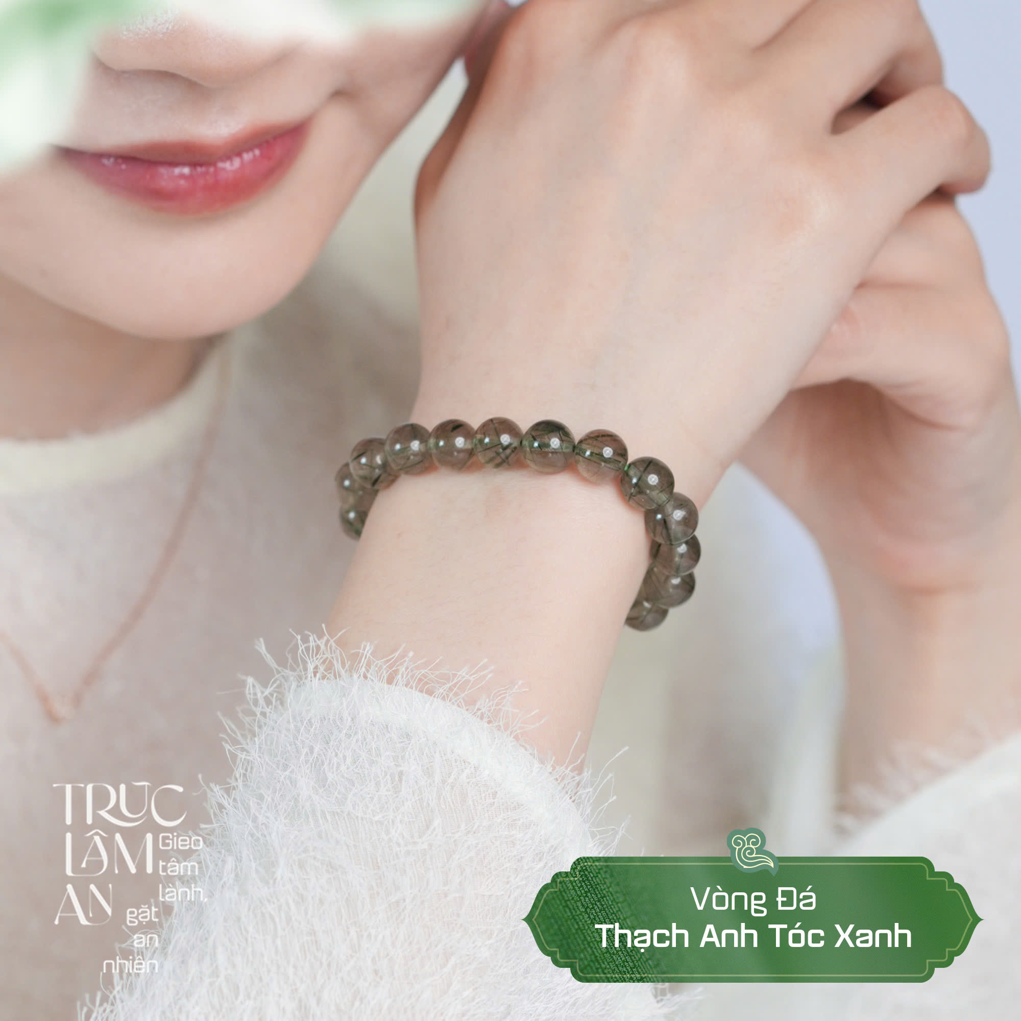 Hạt Đá Thạch Anh Tóc