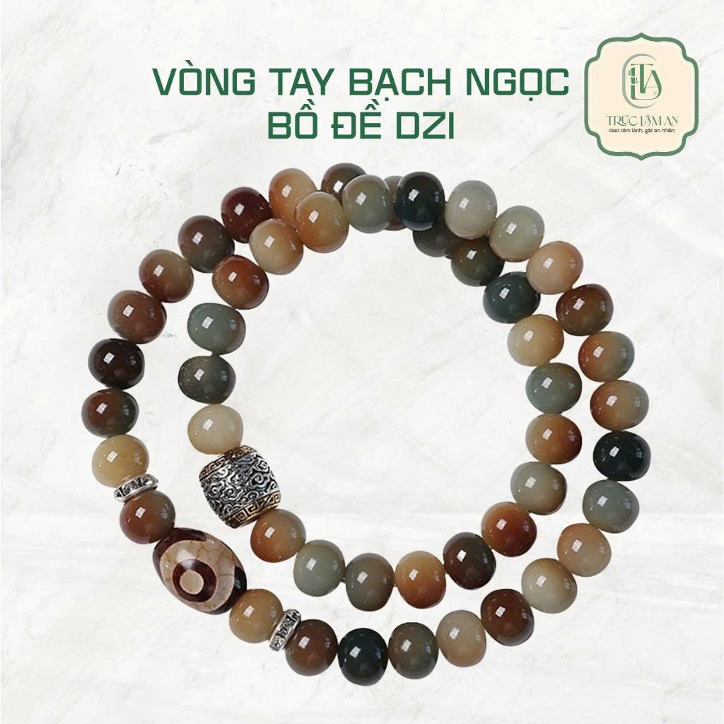 Chuỗi Hạt Bạch Ngọc Bồ Đề Dzi