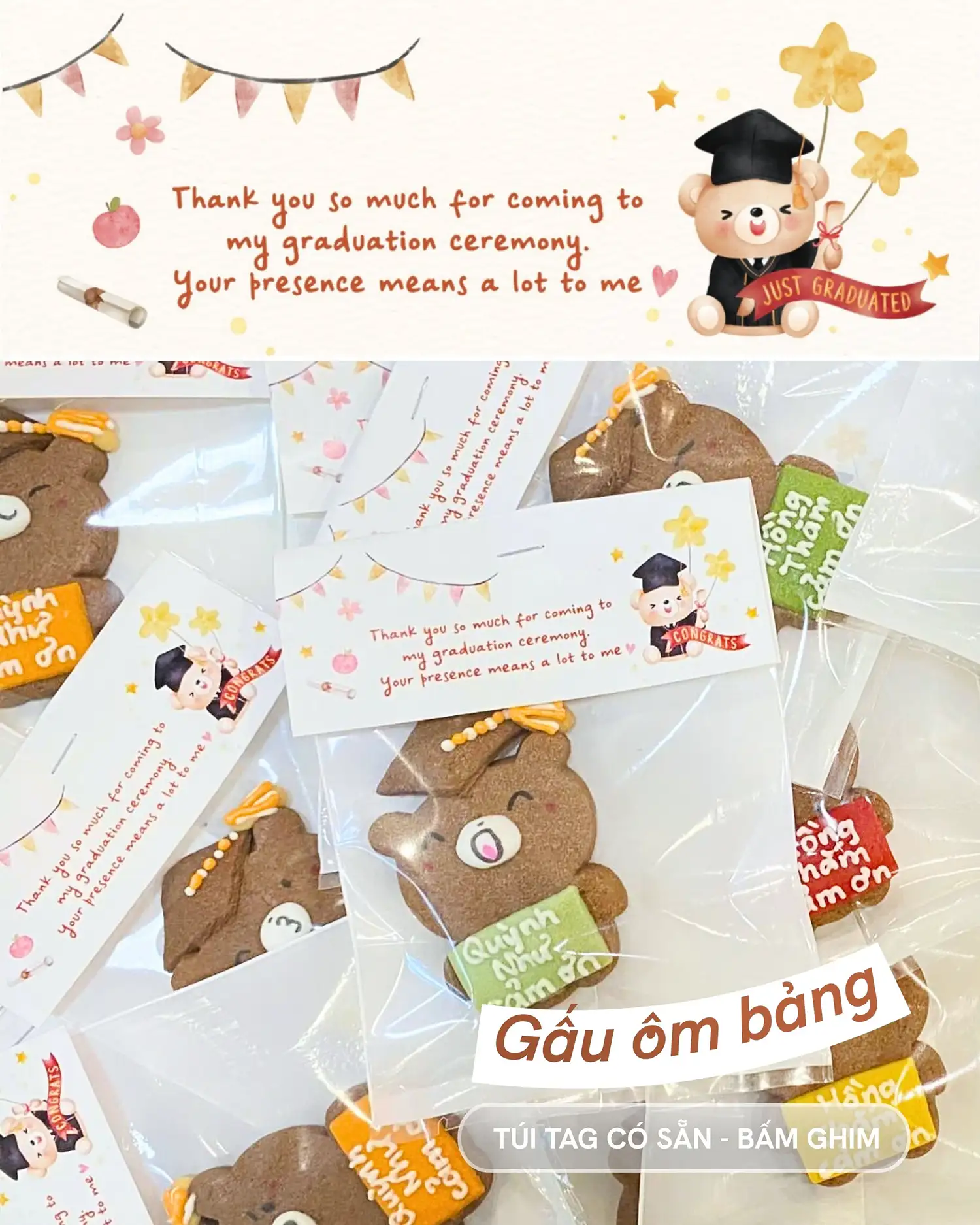 Quà đáp lễ Tốt nghiệp - Mẫu ôm bảng