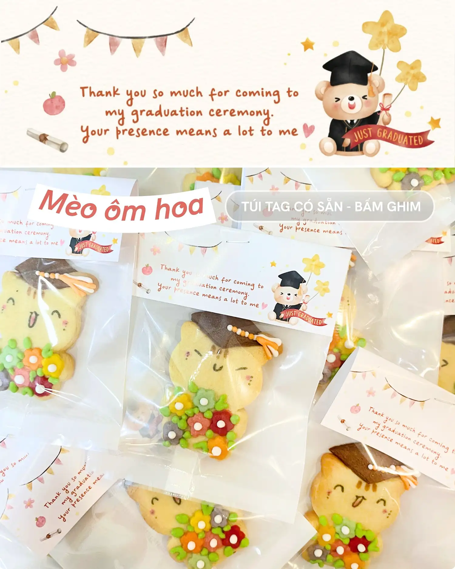 Quà đáp lễ Tốt nghiệp - Mẫu ôm hoa