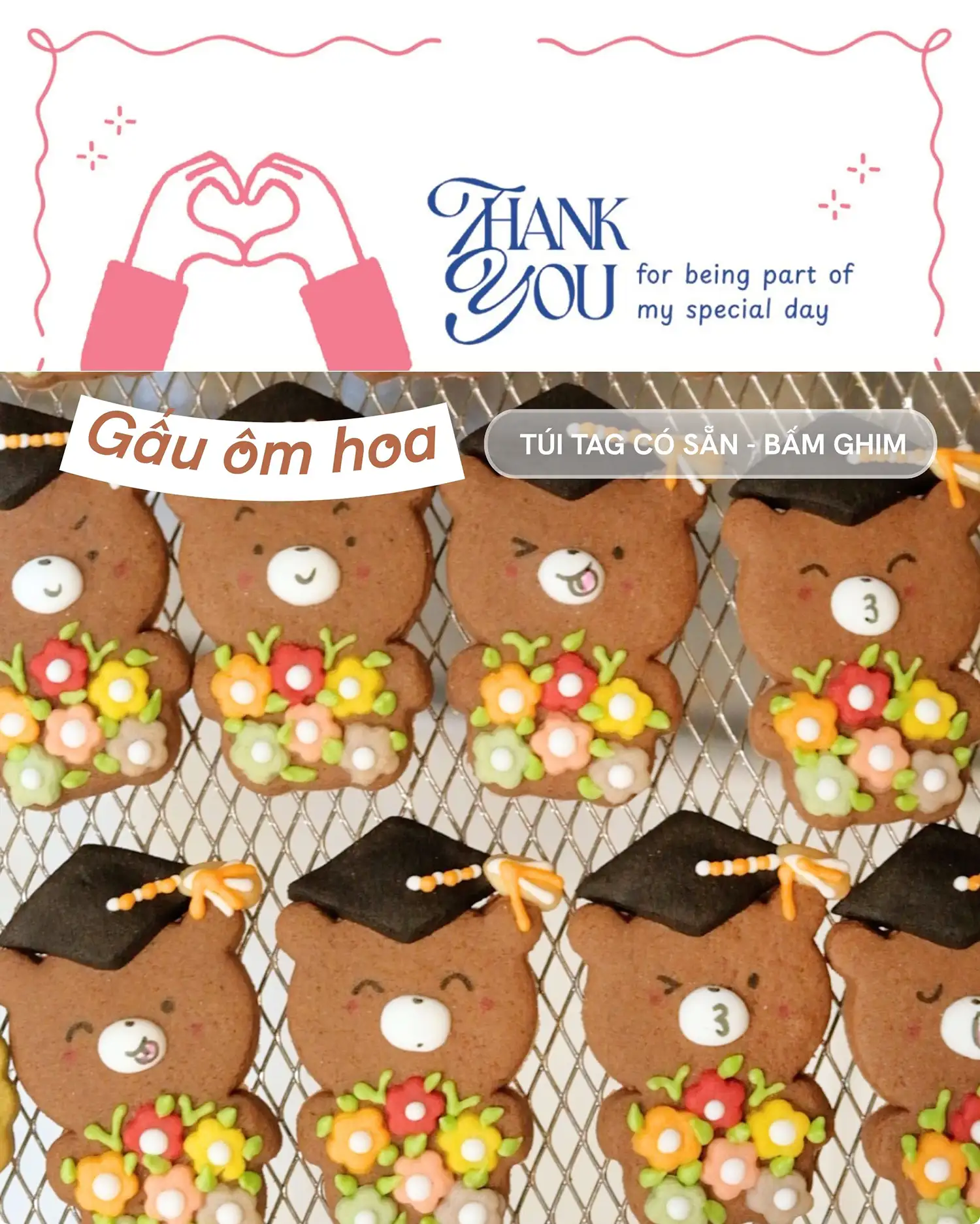 Quà đáp lễ Tốt nghiệp - Mẫu ôm hoa
