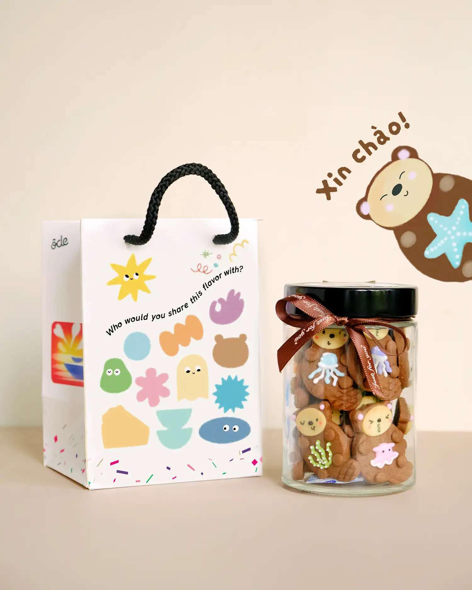 Bánh quy Bồng bềnh - Rái cá