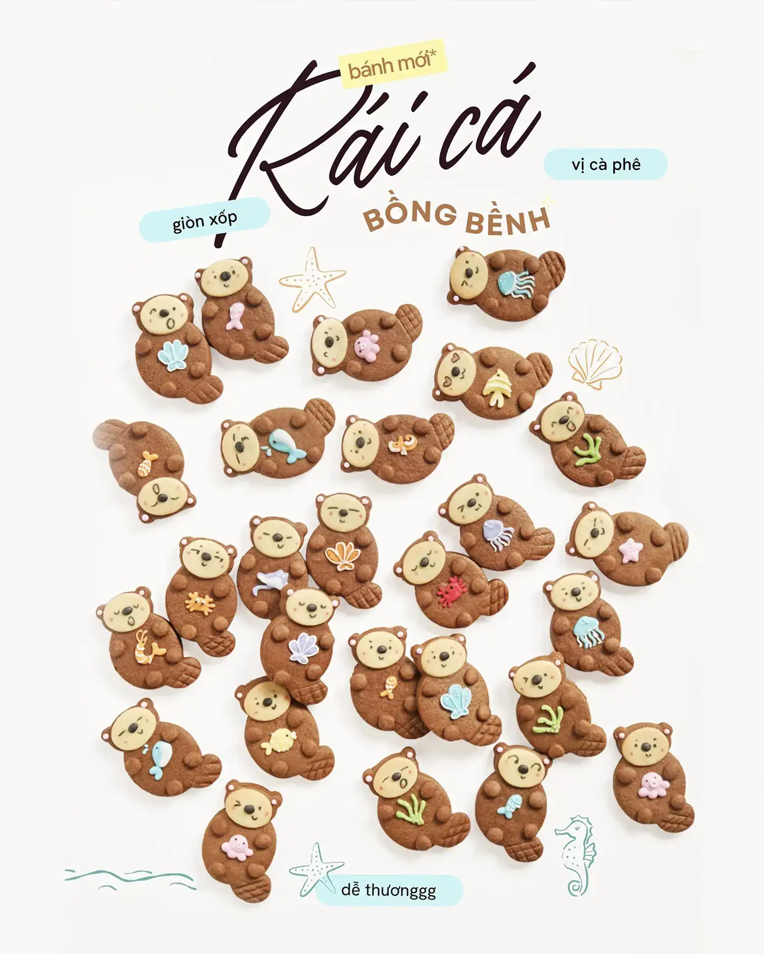 Bánh quy Bồng bềnh - Rái cá