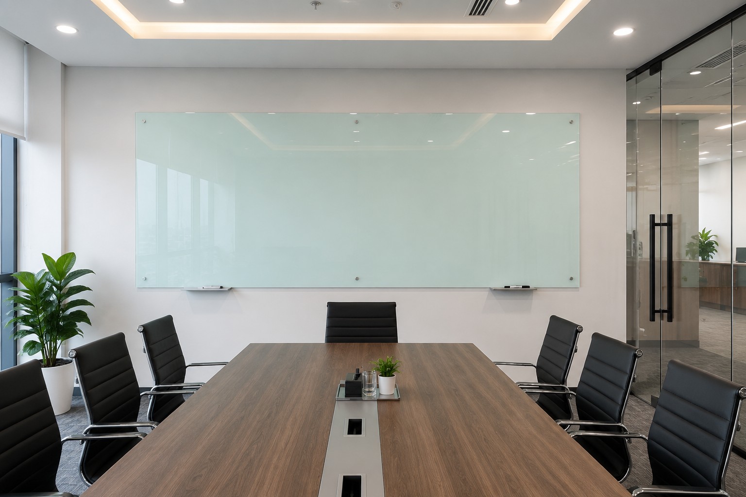 Lợi ích của bảng kính cường lực cho không gian văn phòng