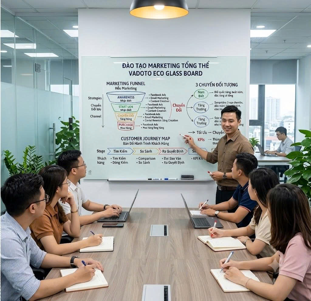 BẢNG KÍNH TREO TƯỜNG VADOTO ECO GLASS BOARD