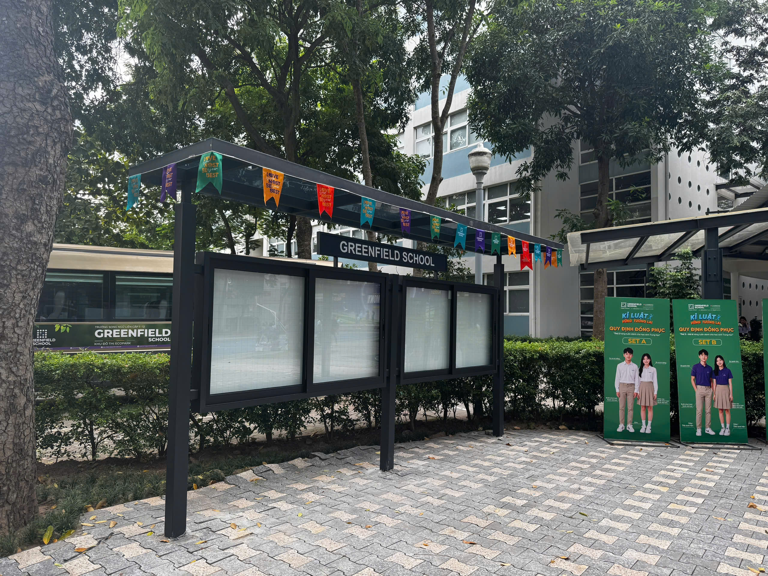Bảng Tin Trường Học Ngoài Trời Cao Cấp VADOTO POWER