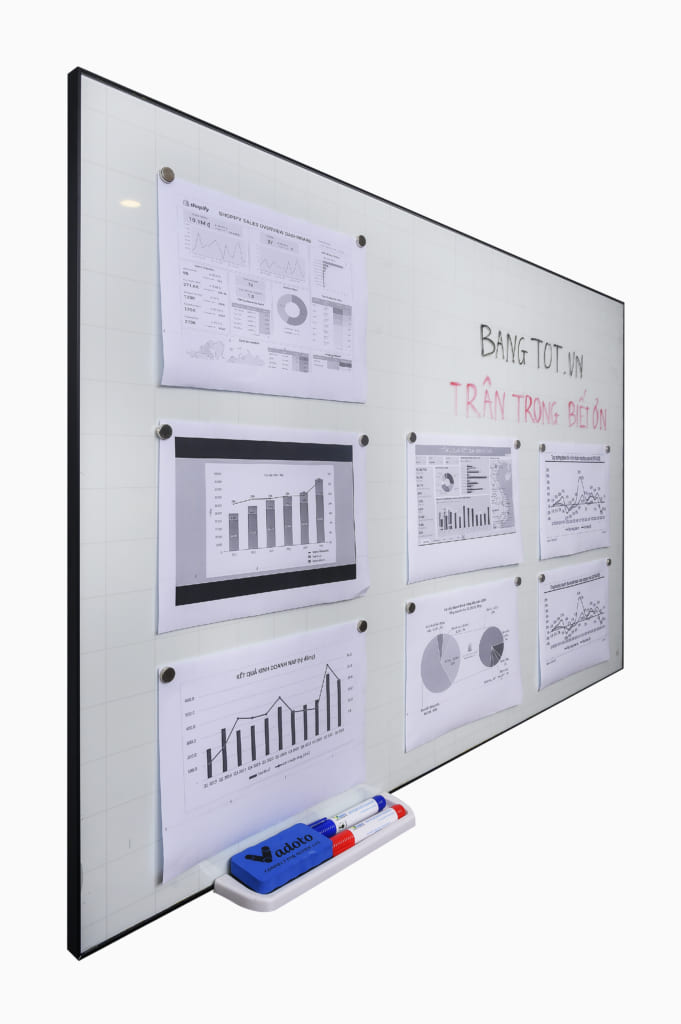 Bảng Kính Từ Văn Phòng Cao Cấp Vadoto Power Glass