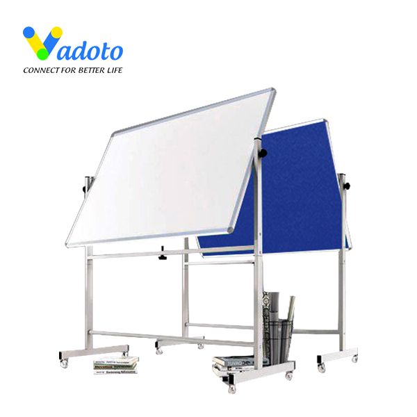 Bảng Di Động Chân Đẩy 2 Mặt: 1 Mặt Từ Trắng + 1 Mặt Ghim Nỉ