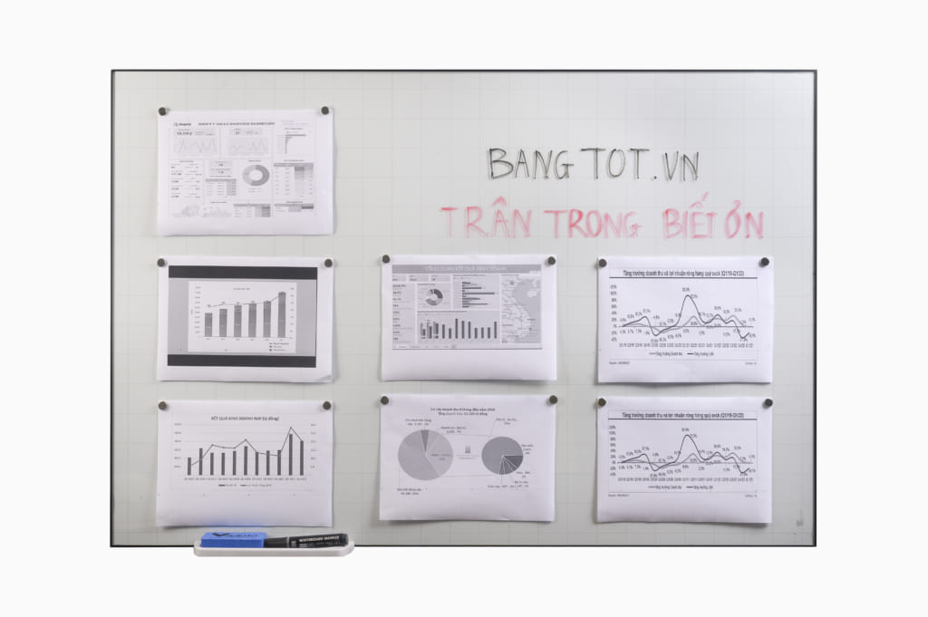 Bảng Kính Từ Văn Phòng Cao Cấp Vadoto Power Glass