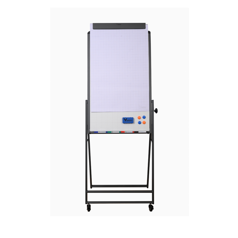 Bảng Flipchart Kẹp Giấy - Chân Oval Gấp Gọn - Bảng Đào Tạo Chuyên Nghiệp Vadoto