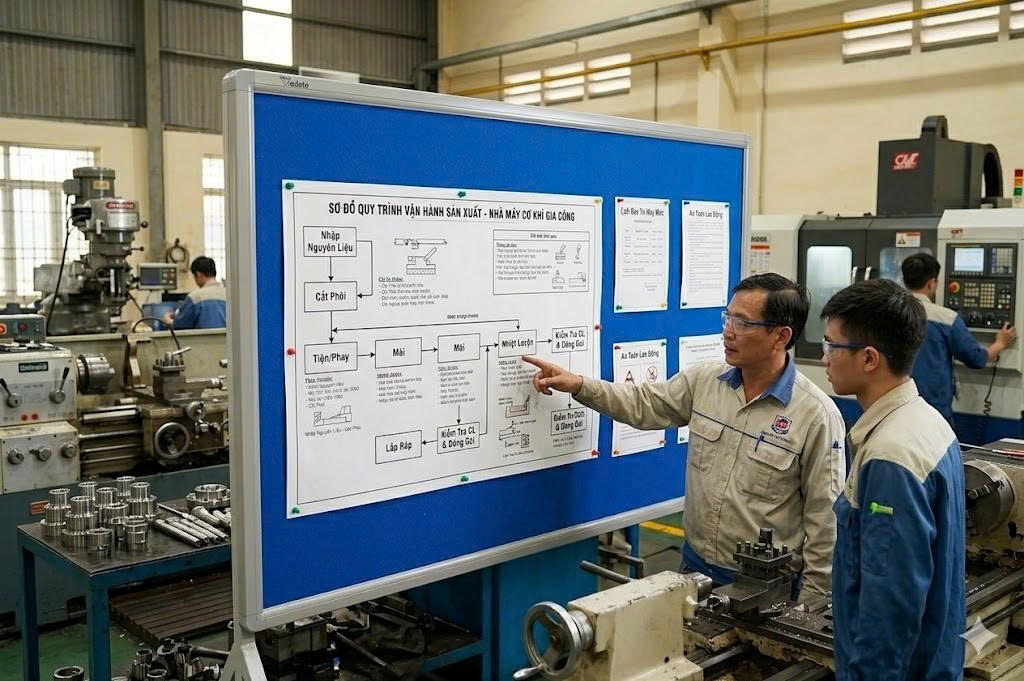Bảng Ghim Treo Tường Cao Cấp Màu Xanh Dương Vải Nỉ T6008 Cỡ Lớn VADOTO