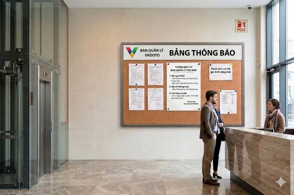 BẢNG GHIM THÔNG BÁO LIE GỖ BẦN CỠ LỚN VADOTO