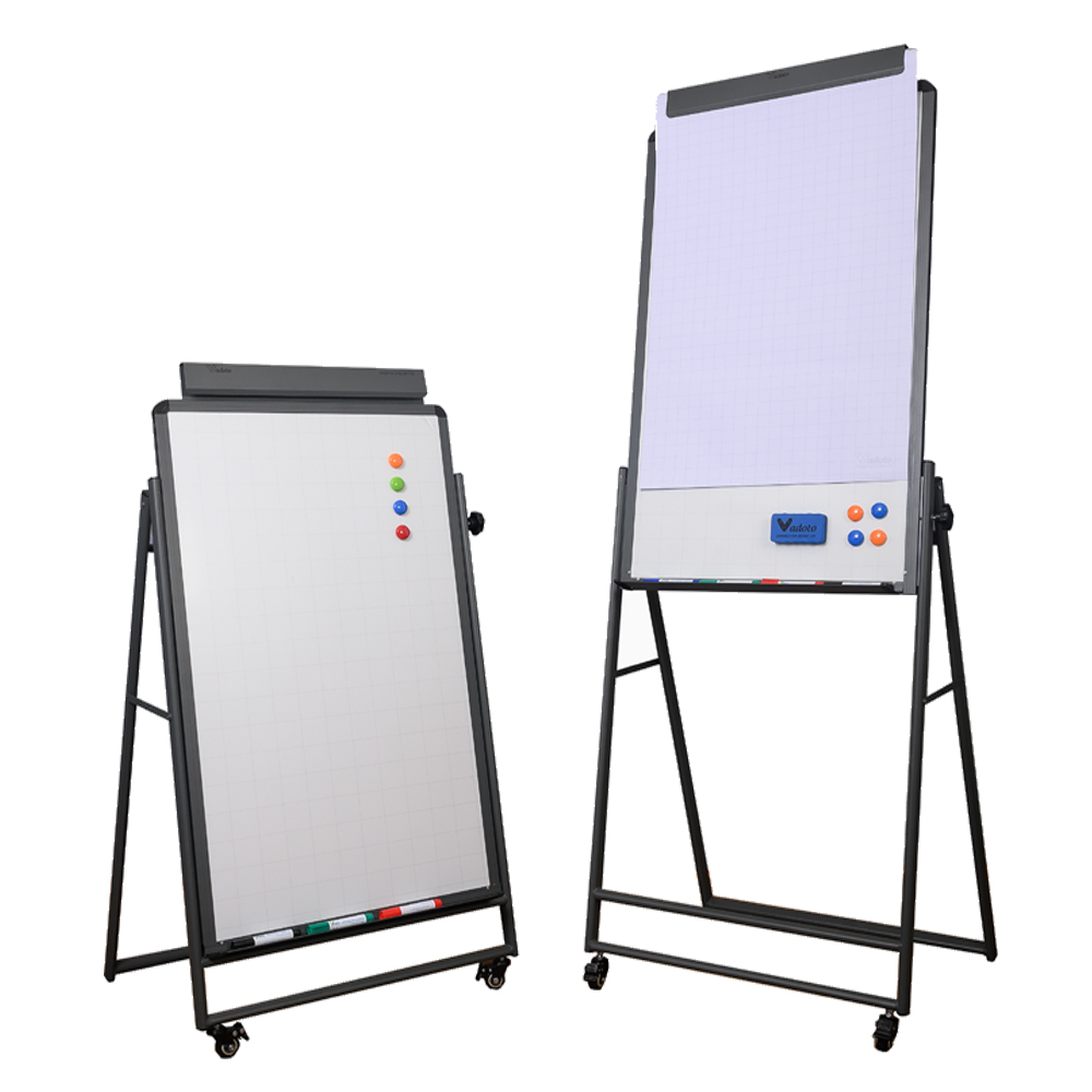 Bảng Flipchart Kẹp Giấy - Chân Oval Gấp Gọn - Bảng Đào Tạo Chuyên Nghiệp Vadoto
