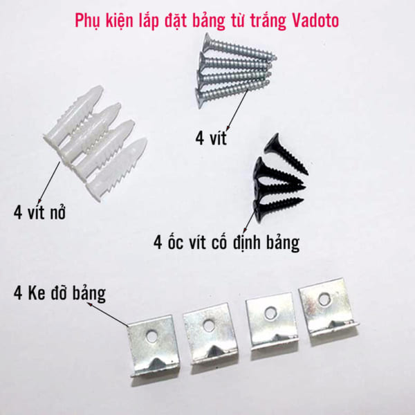 BẢNG TỪ TRẮNG TREO TƯỜNG KHUNG NHỎ VADOTO ECOTECH