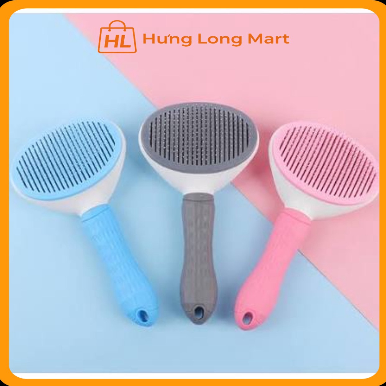 lược chải lông có nút bấm