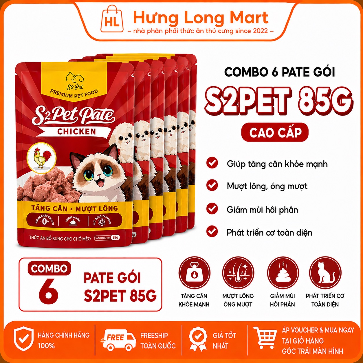 Combo 6 gói pate s2