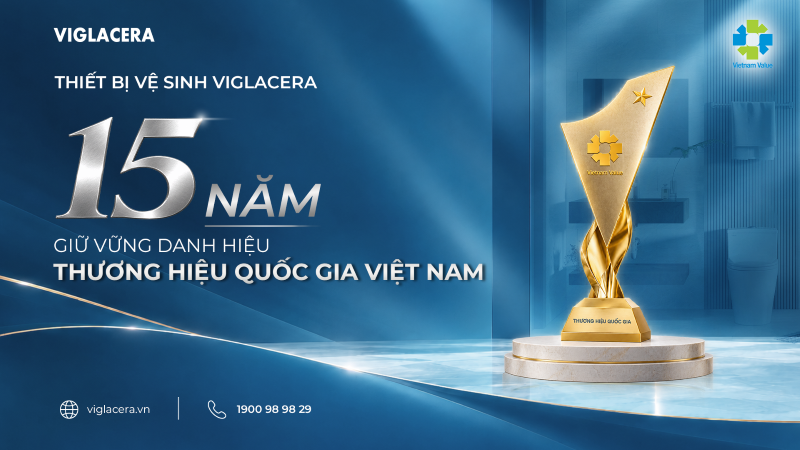 THIẾT BỊ VỆ SINH VIGLACERA TIẾP TỤC GHI DẤU ẤN TẠI THƯƠNG HIỆU QUỐC GIA VIỆT NAM 2026