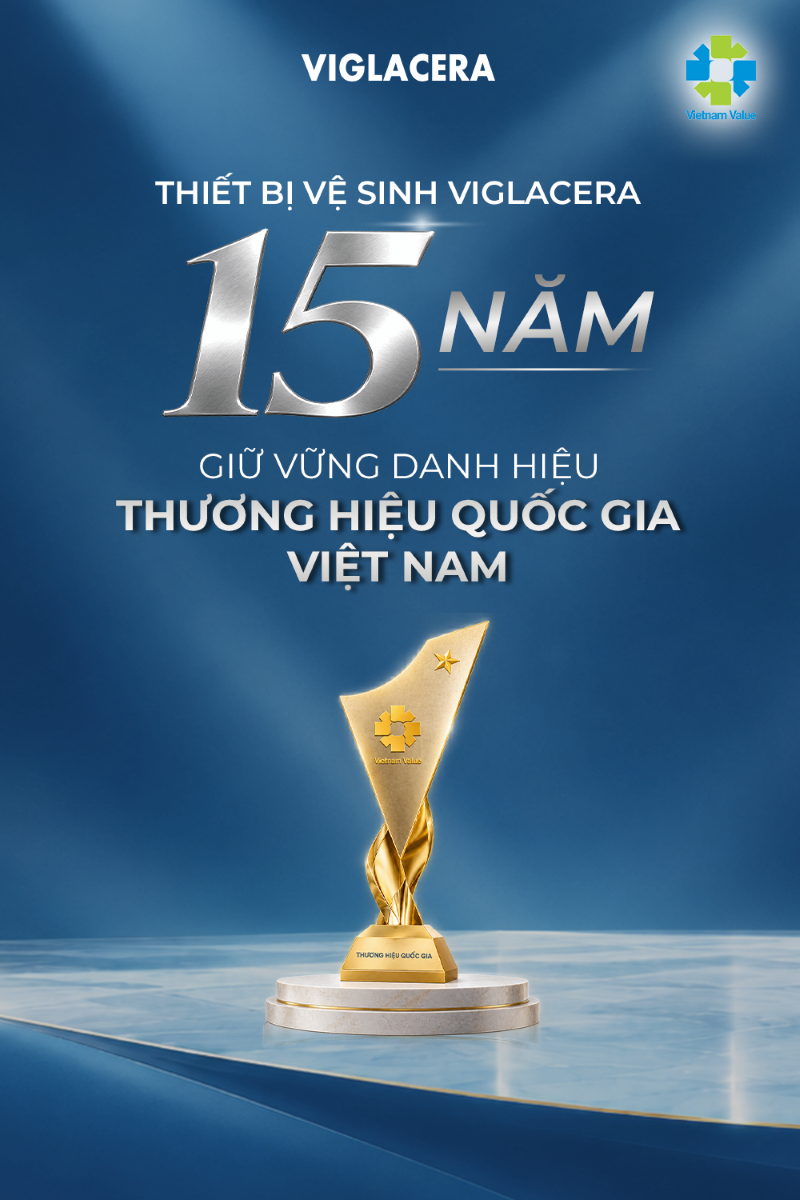 THIẾT BỊ VỆ SINH VIGLACERA TIẾP TỤC GHI DẤU ẤN TẠI THƯƠNG HIỆU QUỐC GIA VIỆT NAM 2026