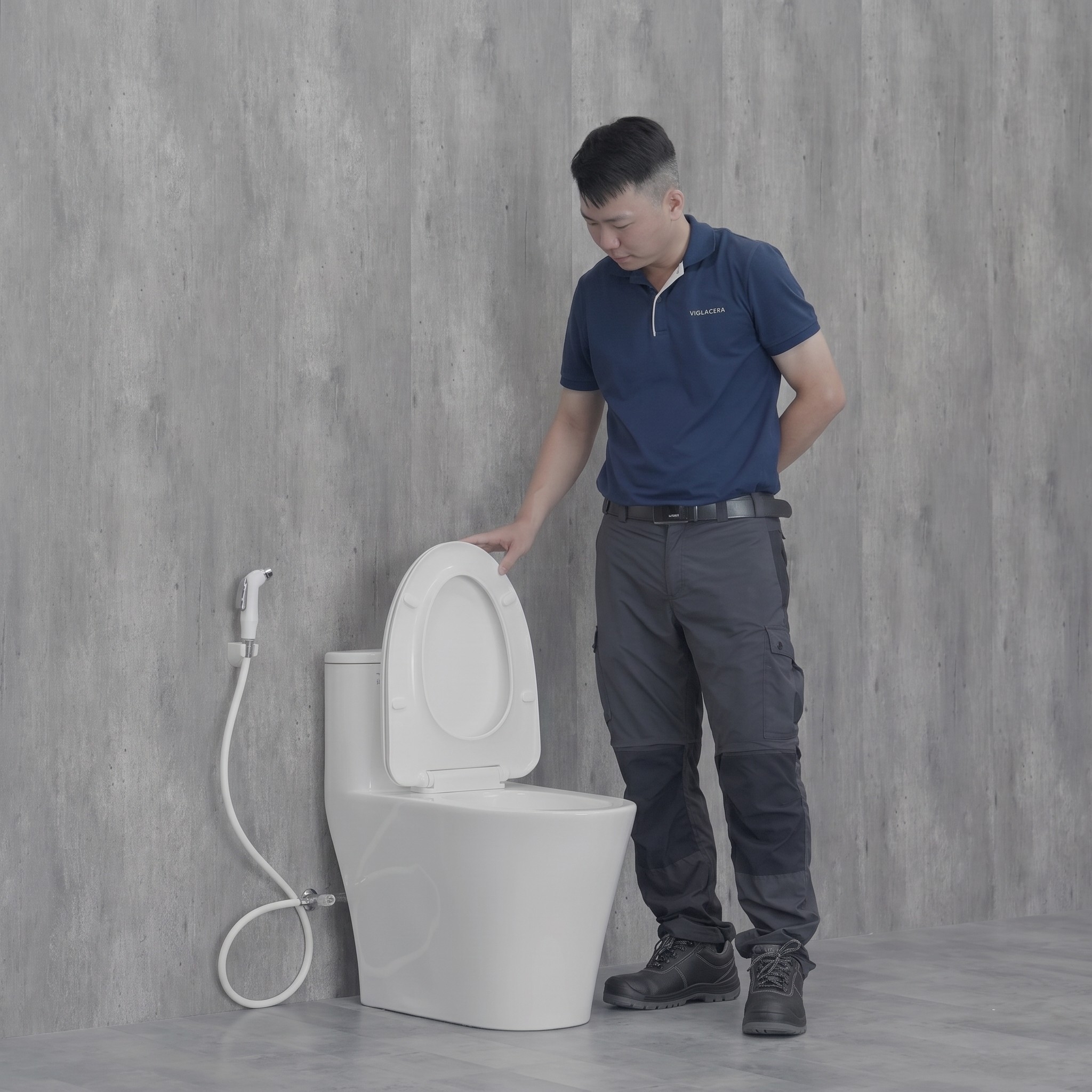 Hướng dẫn sử dụng bàn cầu một khối