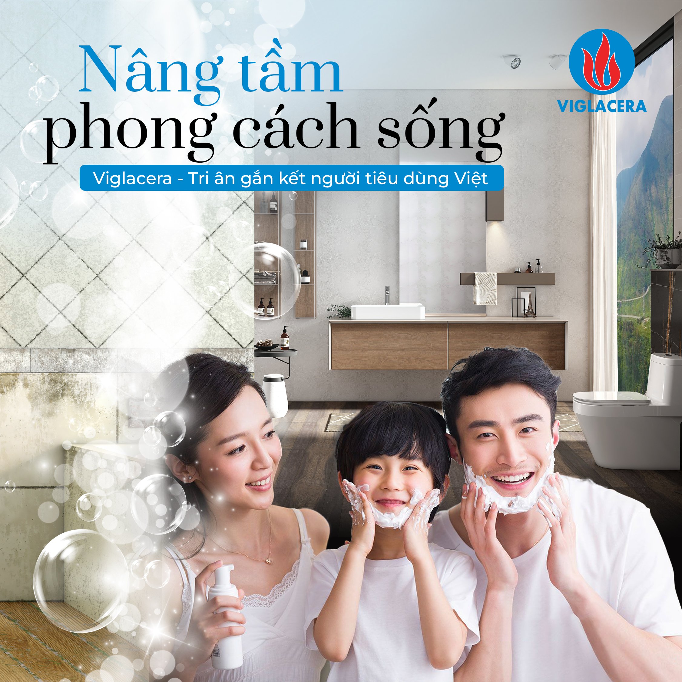 Cùng VIGLACERA nâng cấp phòng tắm với chương trình tri ân người tiêu dùng
