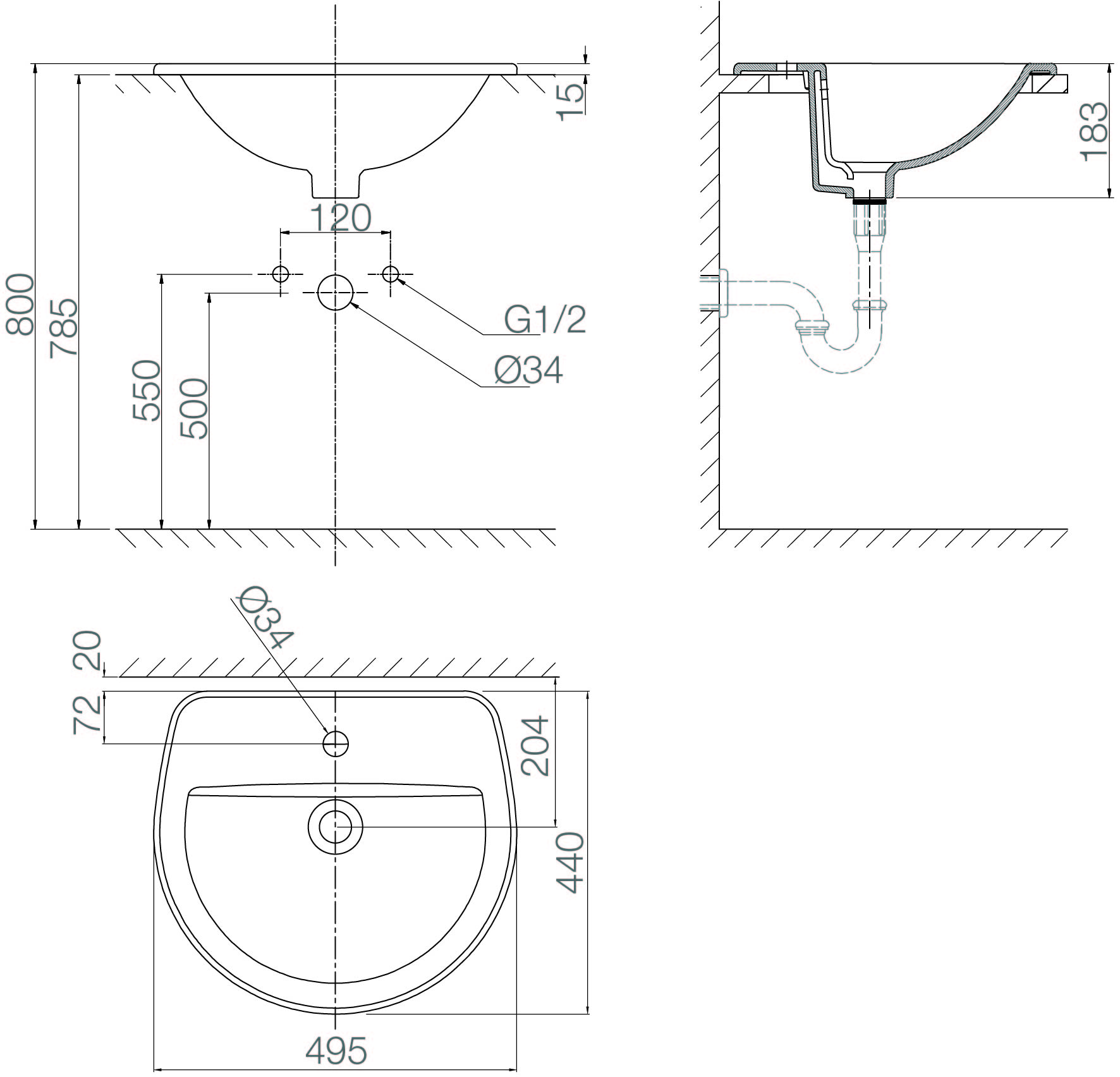 Chậu bán dương bàn CD12