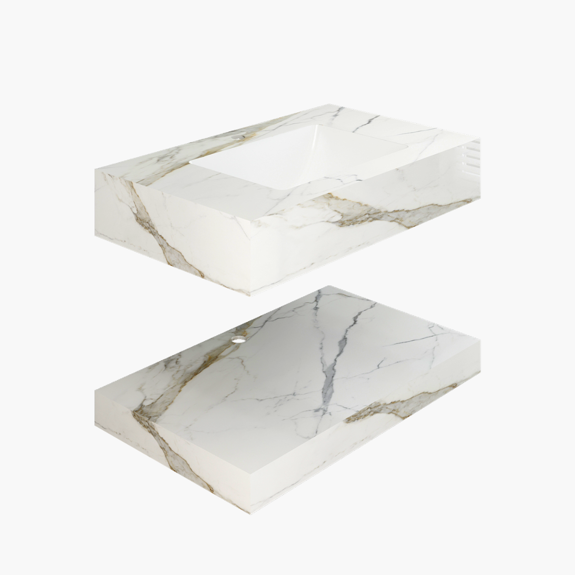 Chậu bàn đá 2 tầng PHL-9S01P