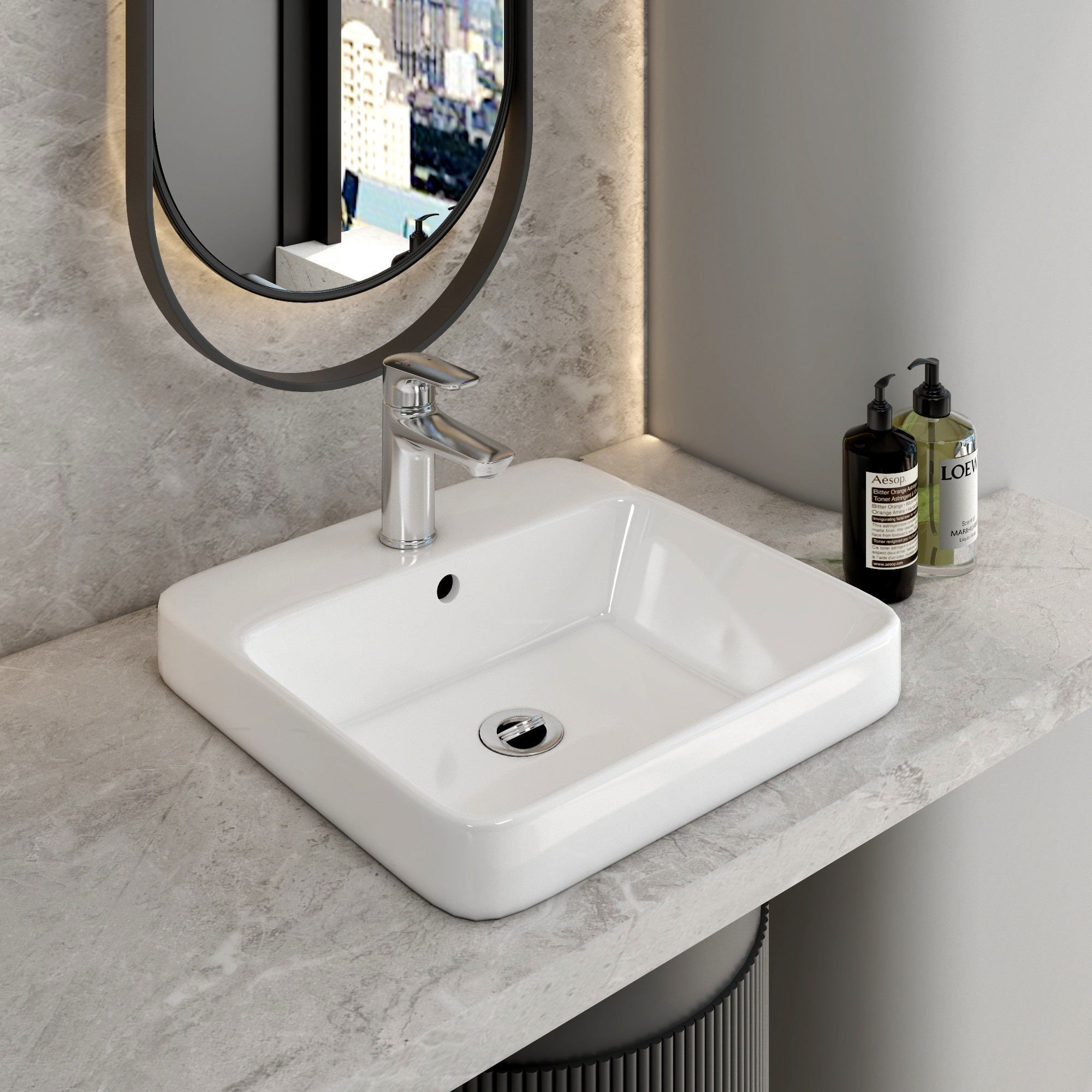 Chậu bán dương bàn V24