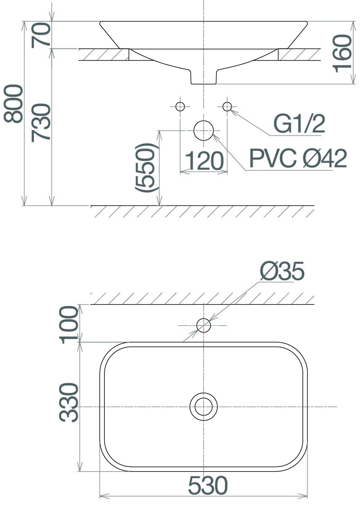 Chậu bán dương bàn V28