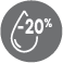 Tiết kiệm nước 20%