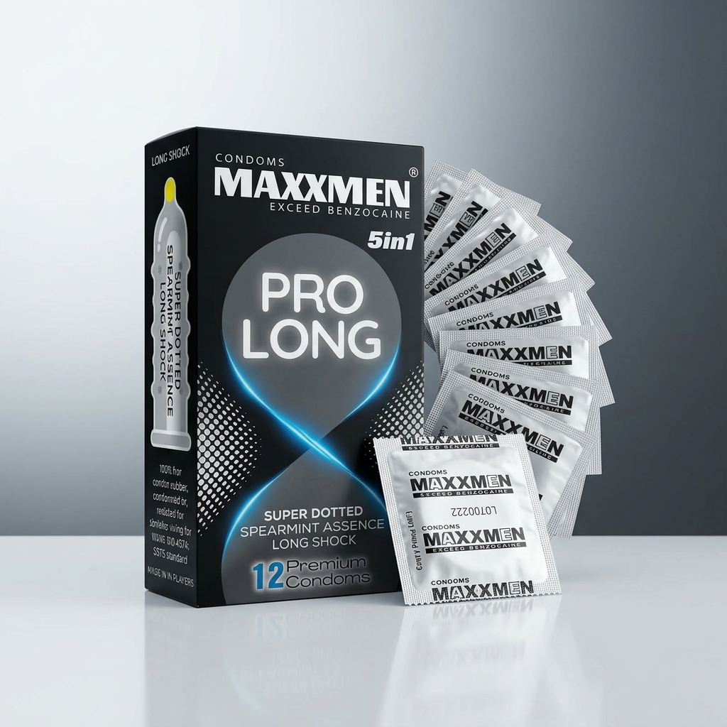 Bao cao su Maxxmen Prolong 5in1 12s