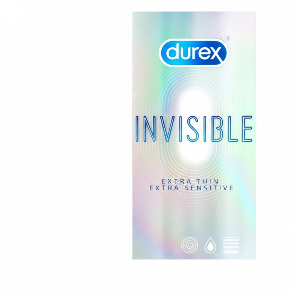 Bao cao su Durex Invisible 10s Siêu mỏng